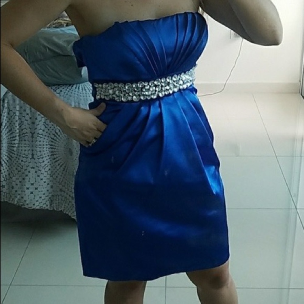 XOXO Dress with Beaded Rhinestone